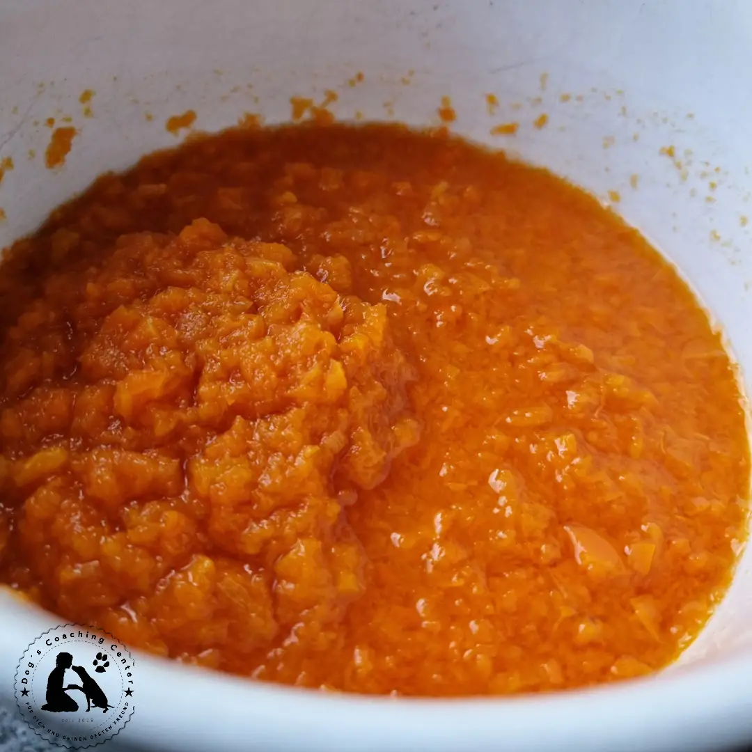 Moro-Suppe bei Durchfall. Infoblatt und Rezept von DCC Ansicht in die Suppenschüssel mit Möhrensuppe